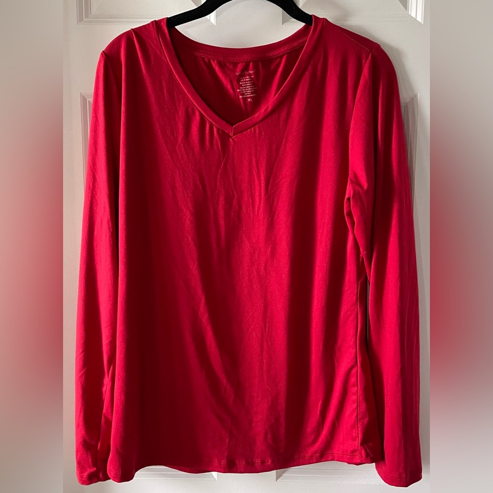 Women’s Urban Diction Long Sleeve Red Top, XL